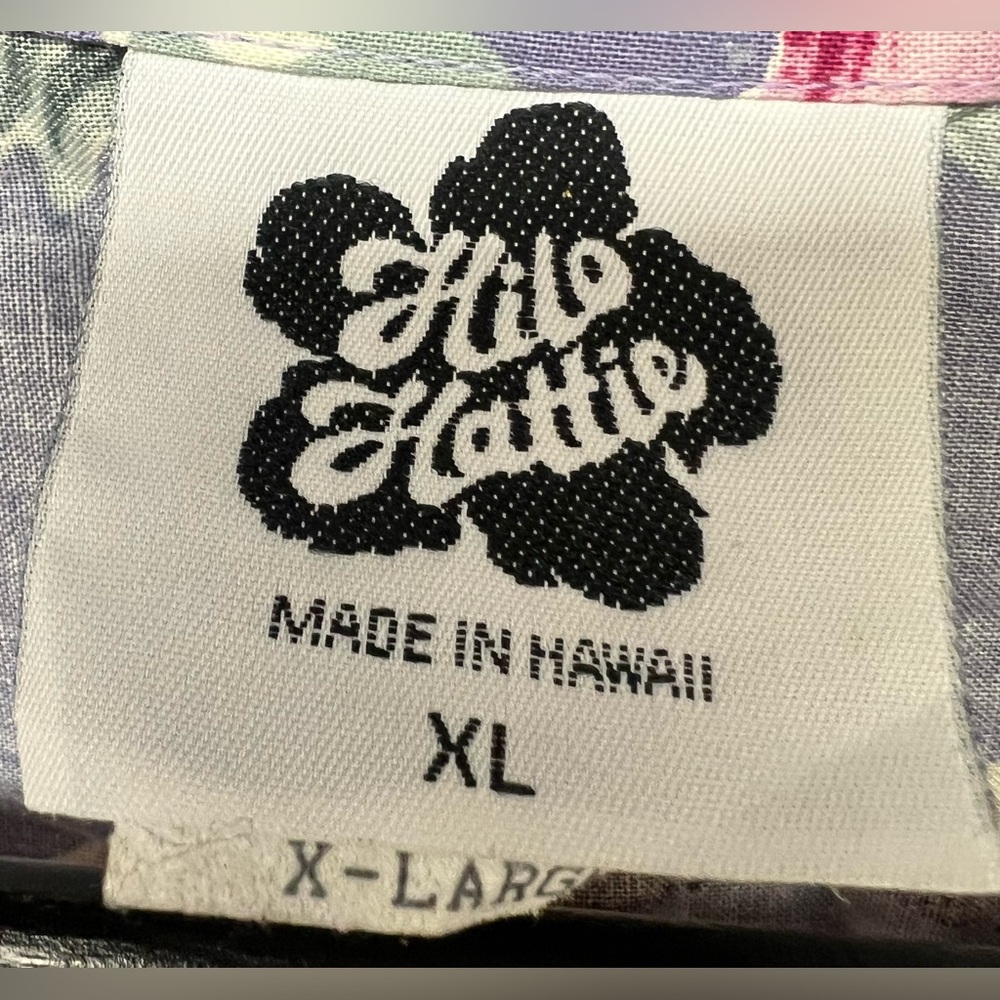 Hilo Hattie Blue and Pink Floral Shirt, XLarge, Vintage, button up - Picture 2 of 4